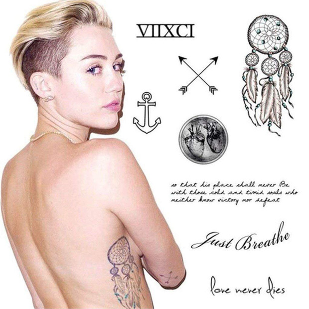 Ẩn ý đằng sau hình xăm của sao Hollywood: Selena và Demi tiết lộ câu chuyện đầy đau khổ nhưng Miley mới là cảm động nhất - 8 Ẩn ý đằng sau hình xăm của sao Hollywood: Selena và Demi tiết lộ câu chuyện đầy đau khổ nhưng Miley mới là cảm động nhất - 8