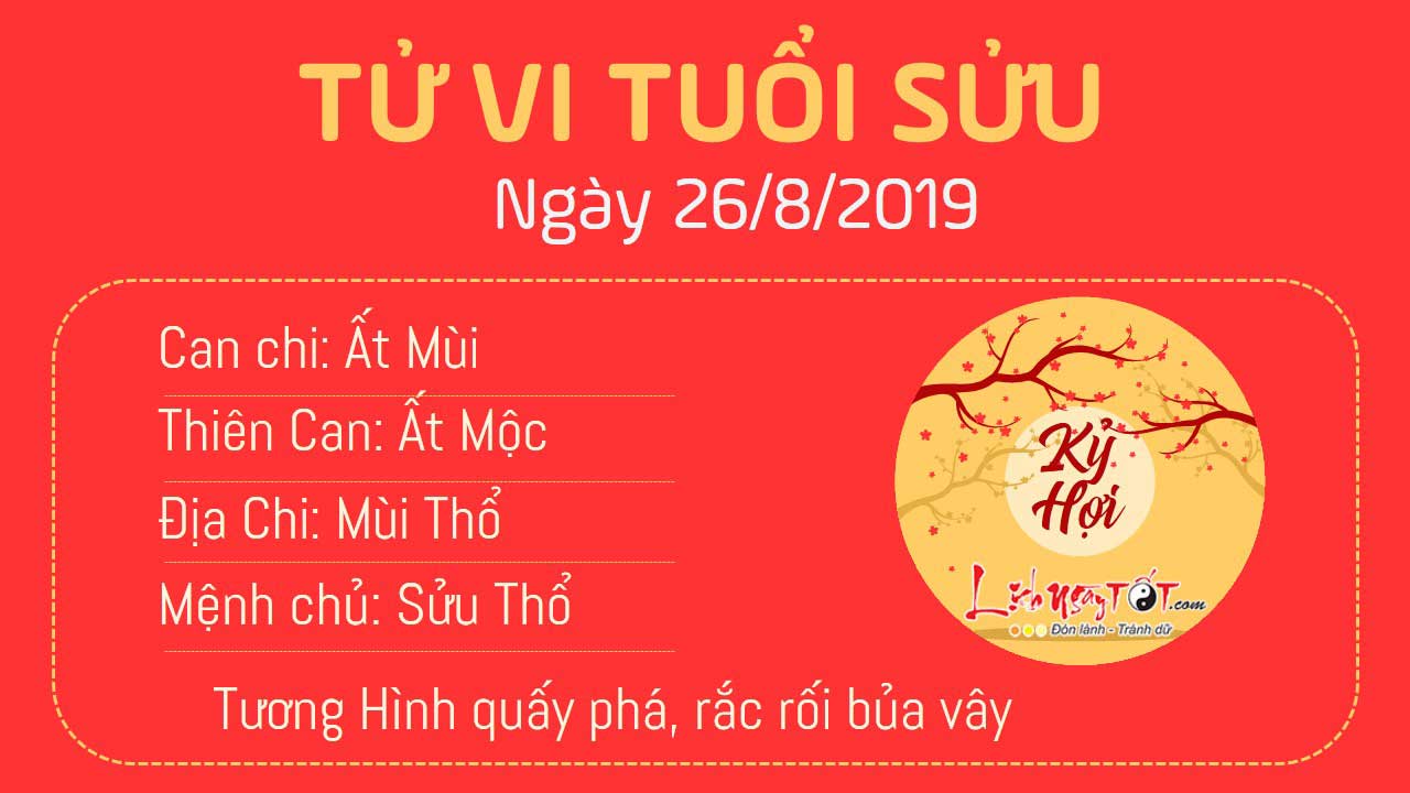 Tử vi thứ 2 ngày 26/8/2019 của 12 con giáp: Mão sự nghiệp tiến triển, Sửu gặp rắc rối - 1 Tử vi thứ 2 ngày 26/8/2019 của 12 con giáp: Mão sự nghiệp tiến triển, Sửu gặp rắc rối - 1