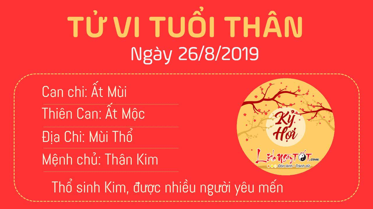 Tử vi thứ 2 ngày 26/8/2019 của 12 con giáp: Mão sự nghiệp tiến triển, Sửu gặp rắc rối - 8 Tử vi thứ 2 ngày 26/8/2019 của 12 con giáp: Mão sự nghiệp tiến triển, Sửu gặp rắc rối - 8