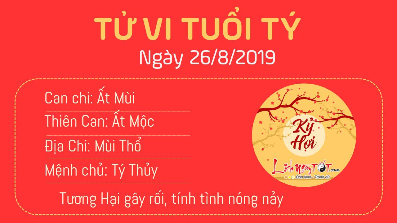 Tử vi thứ 2 ngày 26/8/2019 của 12 con giáp: Mão sự nghiệp tiến triển, Sửu gặp rắc rối Tử vi thứ 2 ngày 26/8/2019 của 12 con giáp: Mão sự nghiệp tiến triển, Sửu gặp rắc rối