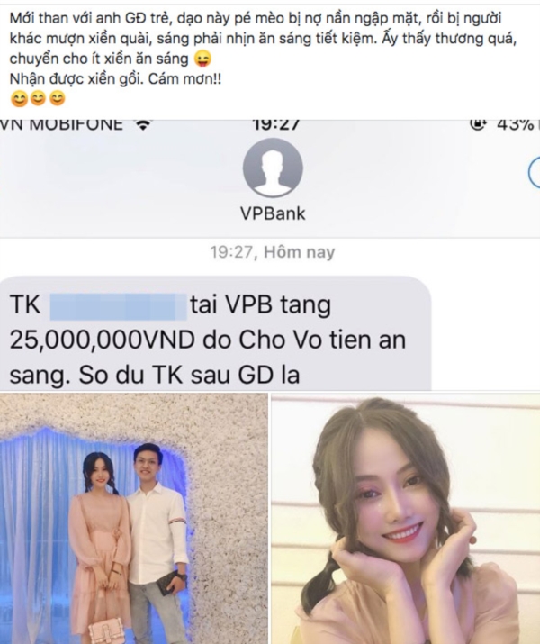 Cô gái từng lên mạng khoe được bạn trai cho 25 triệu đi ăn sáng lại tiếp tục gây chú ý khi đăng xấp tiền 100 triệu bạn trai tặng mua sắm Cô gái từng lên mạng khoe được bạn trai cho 25 triệu đi ăn sáng lại tiếp tục gây chú ý khi đăng xấp tiền 100 triệu bạn trai tặng mua sắm