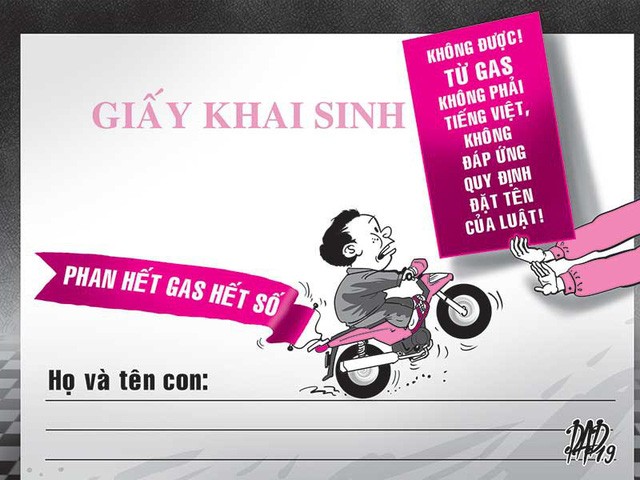 Người cha lý giải tên con ‘Phan Hết Gas Hết Số’ Người cha lý giải tên con ‘Phan Hết Gas Hết Số’