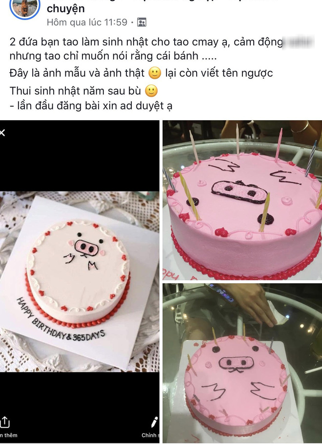 Đặt hình Hello Kitty, cô gái lại nhận về chiếc bánh mặt mèo bị 'tẩy trang', xấu tới mức không muốn thổi nến - 5 Đặt hình Hello Kitty, cô gái lại nhận về chiếc bánh mặt mèo bị 'tẩy trang', xấu tới mức không muốn thổi nến - 5