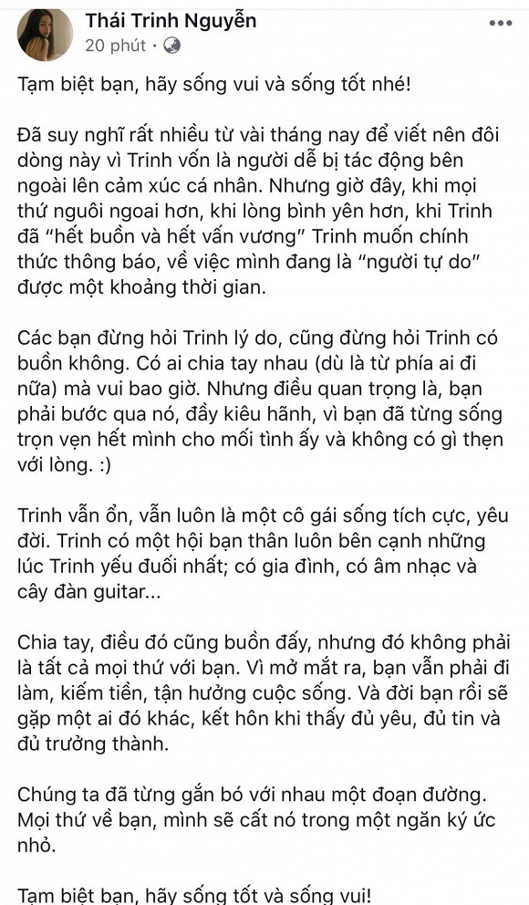 Cặp đôi 'vạn người mê' của showbiz Việt chính thức chia tay, người hâm mộ tiếc nuối - 1 Cặp đôi 'vạn người mê' của showbiz Việt chính thức chia tay, người hâm mộ tiếc nuối - 1