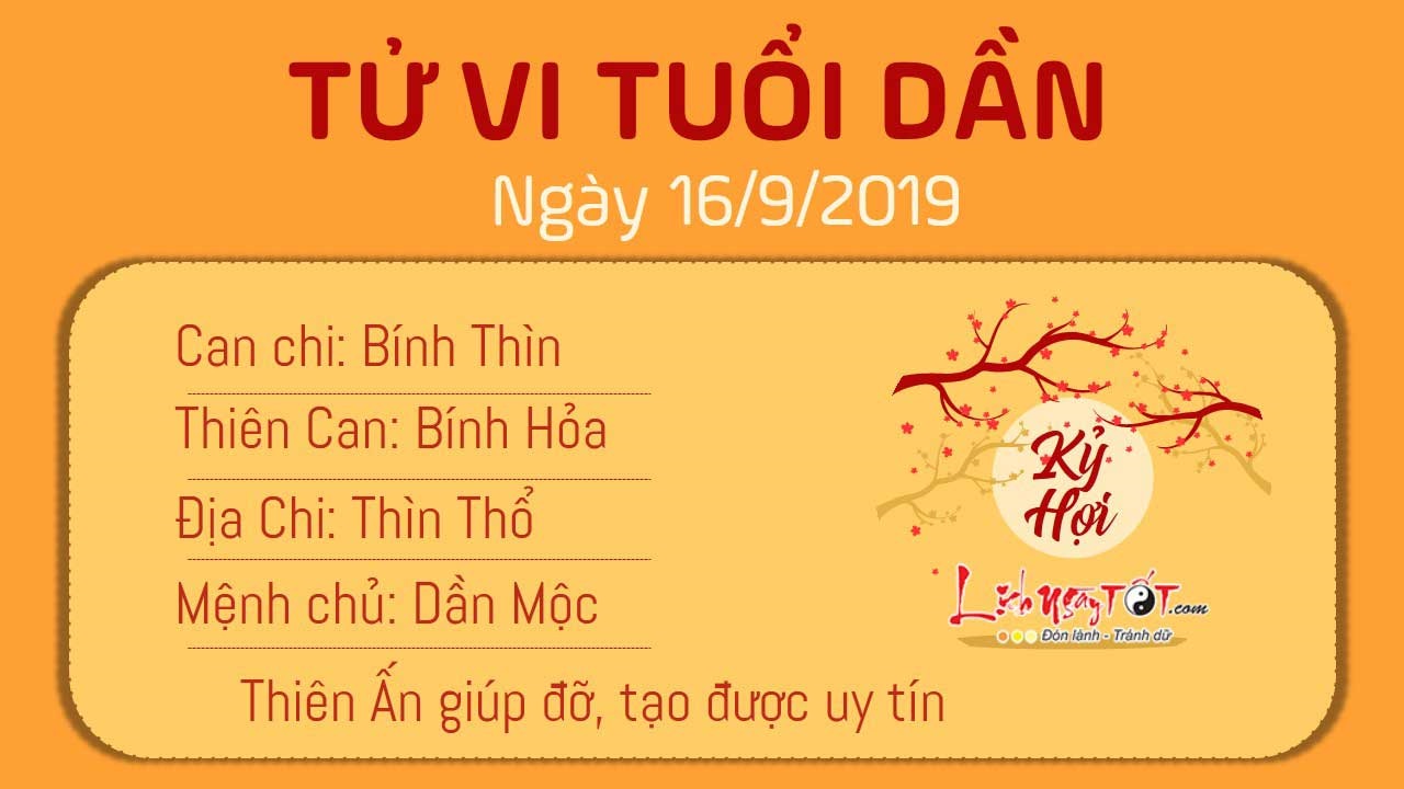 Tử vi thứ 2 ngày 16/9/2019 của 12 con giáp: Dần tạo được uy tín, Mùi tranh cãi với cấp trên - 2 Tử vi thứ 2 ngày 16/9/2019 của 12 con giáp: Dần tạo được uy tín, Mùi tranh cãi với cấp trên - 2