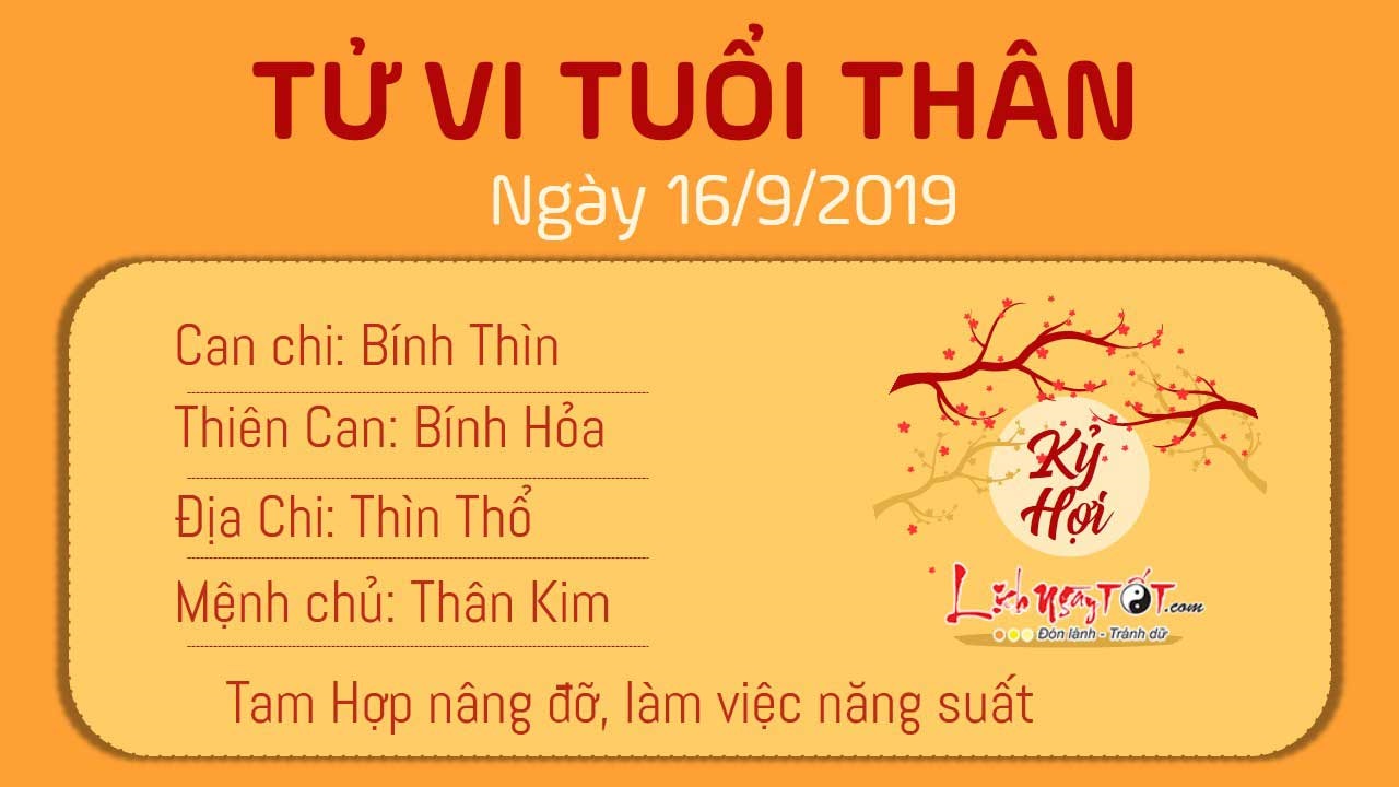 Tử vi thứ 2 ngày 16/9/2019 của 12 con giáp: Dần tạo được uy tín, Mùi tranh cãi với cấp trên - 8 Tử vi thứ 2 ngày 16/9/2019 của 12 con giáp: Dần tạo được uy tín, Mùi tranh cãi với cấp trên - 8