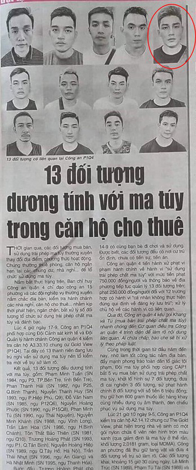 Á vương 1 'Man of the year 2017' Trần Thái Nhựt bị công an triệu tập vì sử dụng chất ma túy Á vương 1 'Man of the year 2017' Trần Thái Nhựt bị công an triệu tập vì sử dụng chất ma túy