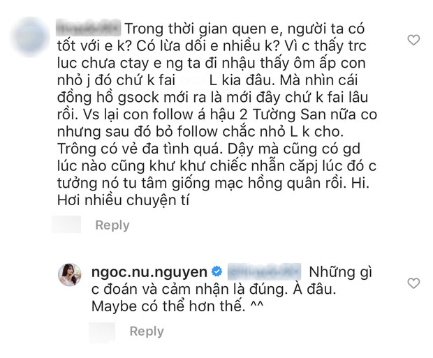 Ngọc Nữ lần đầu thẳng thắn trả lời những câu hỏi liên quan đến 'tình cũ tin đồn' Văn Đức, úp mở về việc bị phản bội - 6 Ngọc Nữ lần đầu thẳng thắn trả lời những câu hỏi liên quan đến 'tình cũ tin đồn' Văn Đức, úp mở về việc bị phản bội - 6