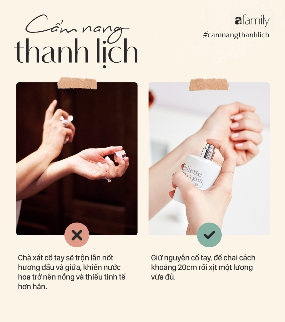 Cùng dùng nước hoa, người thơm tho thanh lịch, kẻ 'nồng nặc' kém duyên bởi chưa biết những bí quyết này - 3 Cùng dùng nước hoa, người thơm tho thanh lịch, kẻ 'nồng nặc' kém duyên bởi chưa biết những bí quyết này - 3