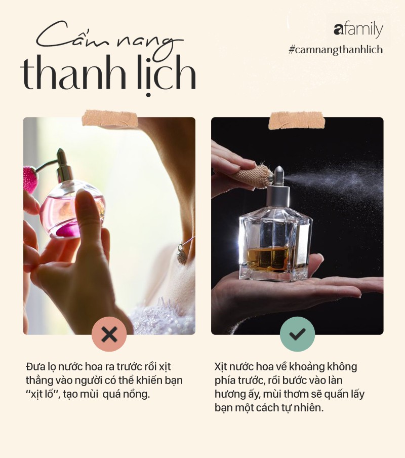 Cùng dùng nước hoa, người thơm tho thanh lịch, kẻ 'nồng nặc' kém duyên bởi chưa biết những bí quyết này - 5 Cùng dùng nước hoa, người thơm tho thanh lịch, kẻ 'nồng nặc' kém duyên bởi chưa biết những bí quyết này - 5