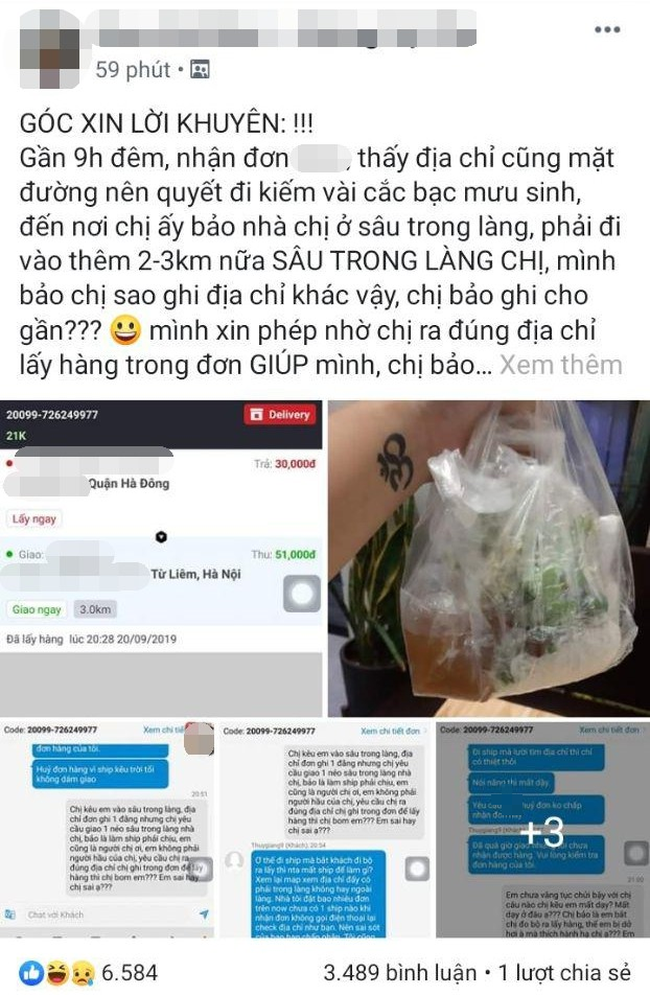 Ghi địa chỉ một đằng đòi shipper giao một nẻo nhưng không được đồng ý, cô nàng có hành động khiến dân mạng phẫn nộ Ghi địa chỉ một đằng đòi shipper giao một nẻo nhưng không được đồng ý, cô nàng có hành động khiến dân mạng phẫn nộ