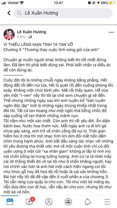 4 chương chưa phải kết thúc, NS Xuân Hương tiếp tục tung 'chương 5' kể chuyện phải tới đồn công an để cứu 'người tình' của chồng cũ - 1 4 chương chưa phải kết thúc, NS Xuân Hương tiếp tục tung 'chương 5' kể chuyện phải tới đồn công an để cứu 'người tình' của chồng cũ - 1
