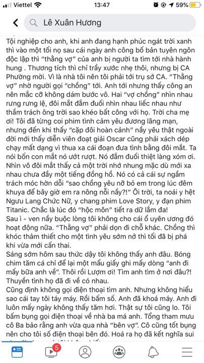 4 chương chưa phải kết thúc, NS Xuân Hương tiếp tục tung 'chương 5' kể chuyện phải tới đồn công an để cứu 'người tình' của chồng cũ - 2 4 chương chưa phải kết thúc, NS Xuân Hương tiếp tục tung 'chương 5' kể chuyện phải tới đồn công an để cứu 'người tình' của chồng cũ - 2