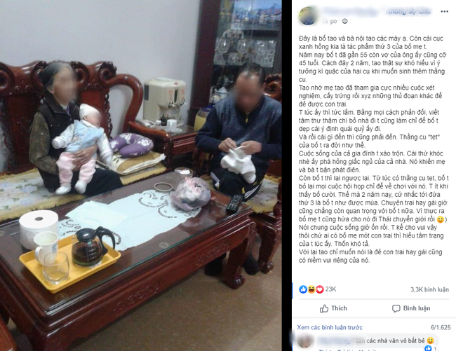 'Nỗ lực' sinh thằng cu nối dõi dù tuổi đã trung niên, không ngờ lại 'tòi' ra cô 'vịt bầu' thứ 3 làm đảo điên tư tưởng cả nhà thế này 'Nỗ lực' sinh thằng cu nối dõi dù tuổi đã trung niên, không ngờ lại 'tòi' ra cô 'vịt bầu' thứ 3 làm đảo điên tư tưởng cả nhà thế này