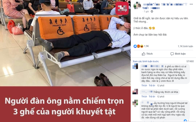 'Anh hùng bàn phím' tố hành khách vô ý nằm chiếm hết ghế của người khuyết tật, ủng hộ lên án đâu không thấy lại bị cư dân mạng mắng ngược thế này 'Anh hùng bàn phím' tố hành khách vô ý nằm chiếm hết ghế của người khuyết tật, ủng hộ lên án đâu không thấy lại bị cư dân mạng mắng ngược thế này