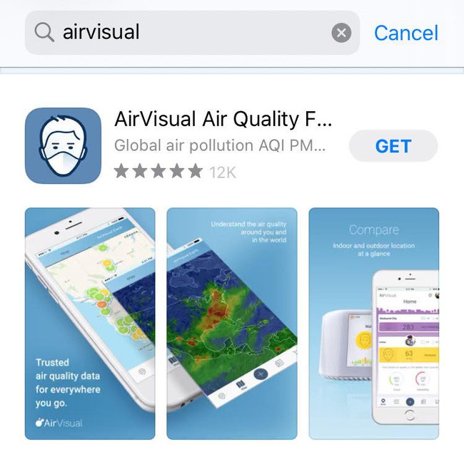 AirVisual trở lại sau vài ngày 'bay màu', dân mạng Việt đua nhau chấm 5 sao và bình luận khen nức nở - 1 AirVisual trở lại sau vài ngày 'bay màu', dân mạng Việt đua nhau chấm 5 sao và bình luận khen nức nở - 1
