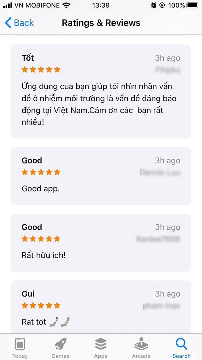 AirVisual trở lại sau vài ngày 'bay màu', dân mạng Việt đua nhau chấm 5 sao và bình luận khen nức nở - 6 AirVisual trở lại sau vài ngày 'bay màu', dân mạng Việt đua nhau chấm 5 sao và bình luận khen nức nở - 6