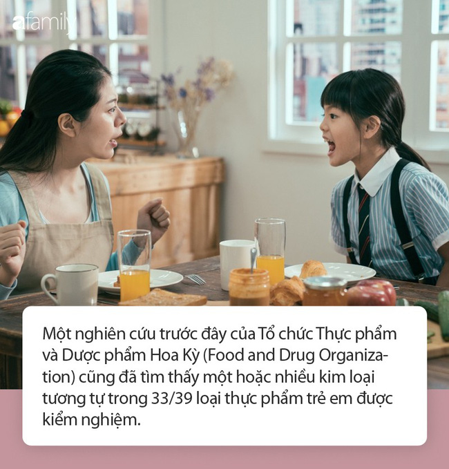 95% thực phẩm dành cho trẻ em được thử nghiệm ở Mỹ có chứa kim loại độc hại 95% thực phẩm dành cho trẻ em được thử nghiệm ở Mỹ có chứa kim loại độc hại