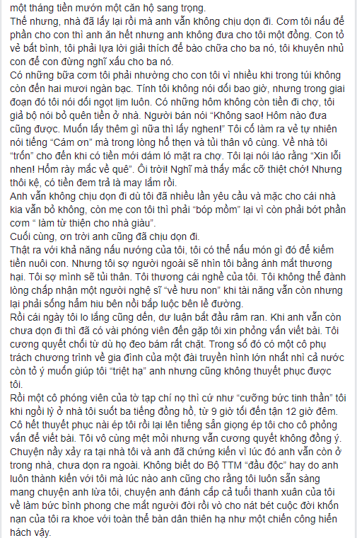 NS Xuân Hương tung chương cuối 'tự truyện' về Thanh Bạch: Anh đã liên tục dùng những đòn tấn công đê tiện nhằm triệt đường sống của tôi - 4 NS Xuân Hương tung chương cuối 'tự truyện' về Thanh Bạch: Anh đã liên tục dùng những đòn tấn công đê tiện nhằm triệt đường sống của tôi - 4
