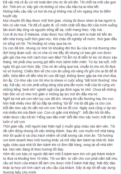 NS Xuân Hương tung chương cuối 'tự truyện' về Thanh Bạch: Anh đã liên tục dùng những đòn tấn công đê tiện nhằm triệt đường sống của tôi - 9 NS Xuân Hương tung chương cuối 'tự truyện' về Thanh Bạch: Anh đã liên tục dùng những đòn tấn công đê tiện nhằm triệt đường sống của tôi - 9