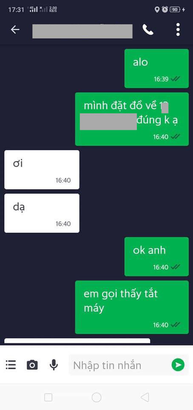 Xôn xao câu chuyện anh shipper ở Đà Nẵng bị bom 13 suất cơm, tin nhắn cợt nhả của 'thượng đế' còn gây phẫn nộ hơn - 2 Xôn xao câu chuyện anh shipper ở Đà Nẵng bị bom 13 suất cơm, tin nhắn cợt nhả của 'thượng đế' còn gây phẫn nộ hơn - 2