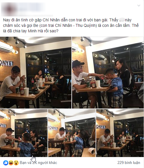 Phản hồi bất ngờ của 'chồng cũ Thu Quỳnh' Chí Nhân trước tin đồn có tình mới sau khi chia tay Minh Hà - 1 Phản hồi bất ngờ của 'chồng cũ Thu Quỳnh' Chí Nhân trước tin đồn có tình mới sau khi chia tay Minh Hà - 1