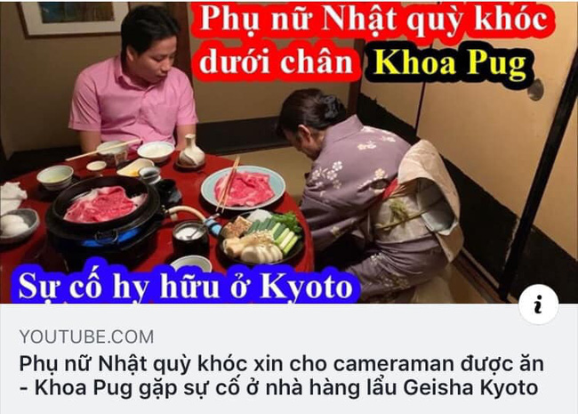 Hạ thấp phụ nữ để 'giật tittle câu view', Khoa Pug bị đầu bếp nổi tiếng gọi tên chửi thẳng là 'vô học' Hạ thấp phụ nữ để 'giật tittle câu view', Khoa Pug bị đầu bếp nổi tiếng gọi tên chửi thẳng là 'vô học'