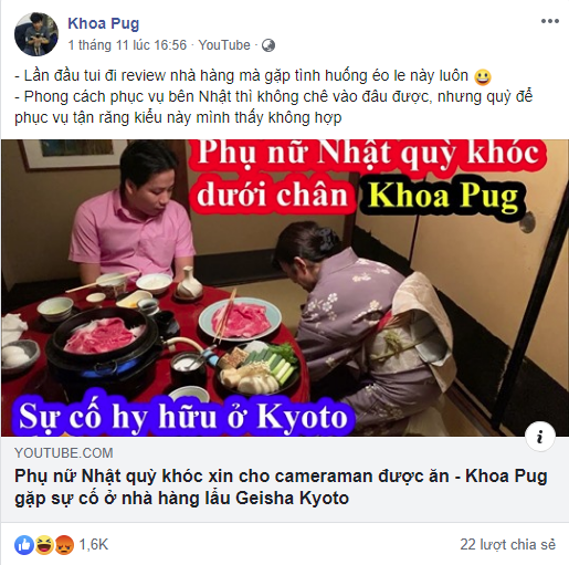 Hạ thấp phụ nữ để 'giật tittle câu view', Khoa Pug bị đầu bếp nổi tiếng gọi tên chửi thẳng là 'vô học' - 6 Hạ thấp phụ nữ để 'giật tittle câu view', Khoa Pug bị đầu bếp nổi tiếng gọi tên chửi thẳng là 'vô học' - 6