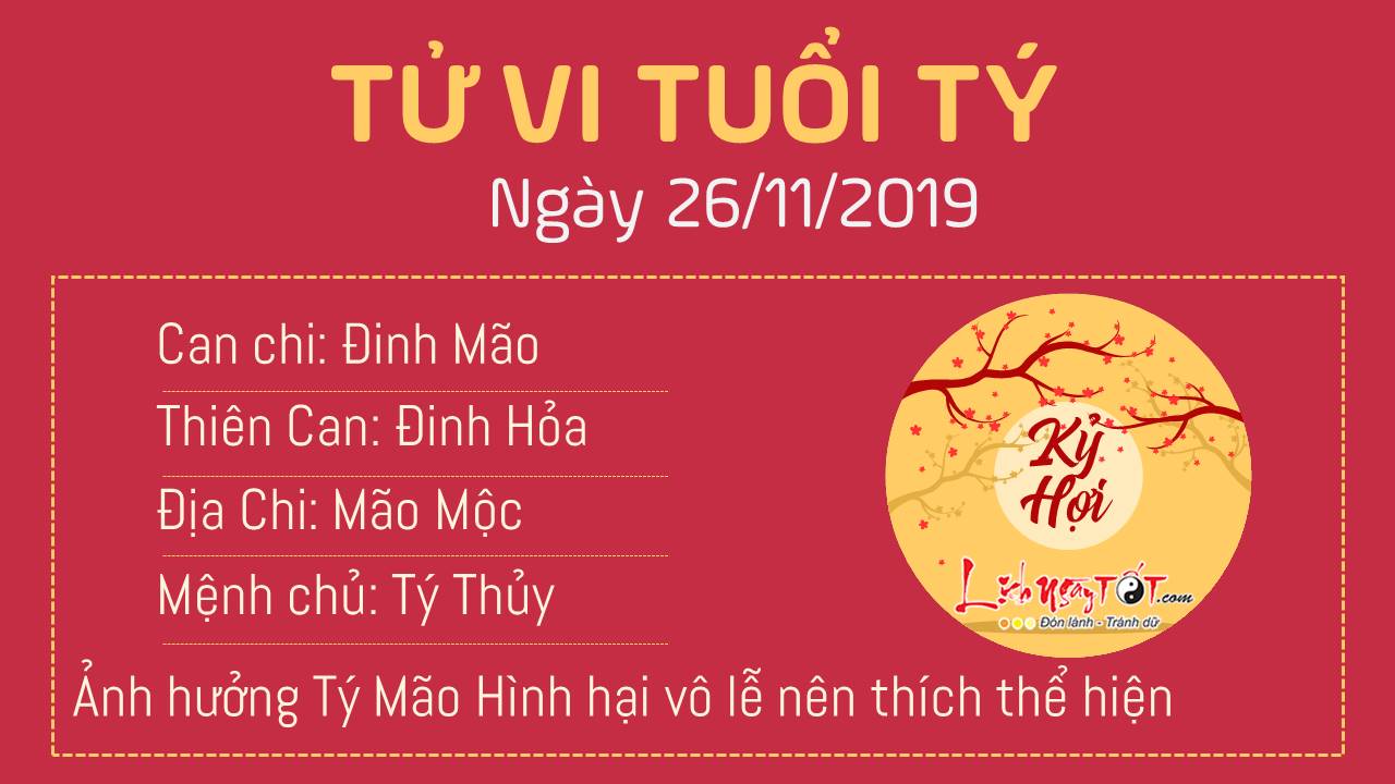 Tử vi thứ 3 ngày 26/11/2019 của 12 con giáp: Sửu đón tin mừng, Tị công việc bế tắc Tử vi thứ 3 ngày 26/11/2019 của 12 con giáp: Sửu đón tin mừng, Tị công việc bế tắc