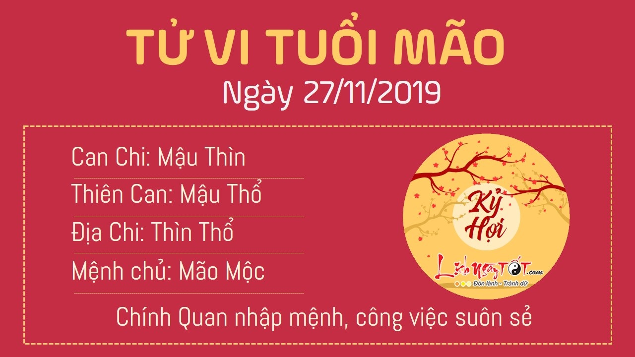 Tử vi thứ 4 ngày 27/11/2019 của 12 con giáp: Hợi tiền bạc rủng rỉnh, Mùi hao của - 3 Tử vi thứ 4 ngày 27/11/2019 của 12 con giáp: Hợi tiền bạc rủng rỉnh, Mùi hao của - 3
