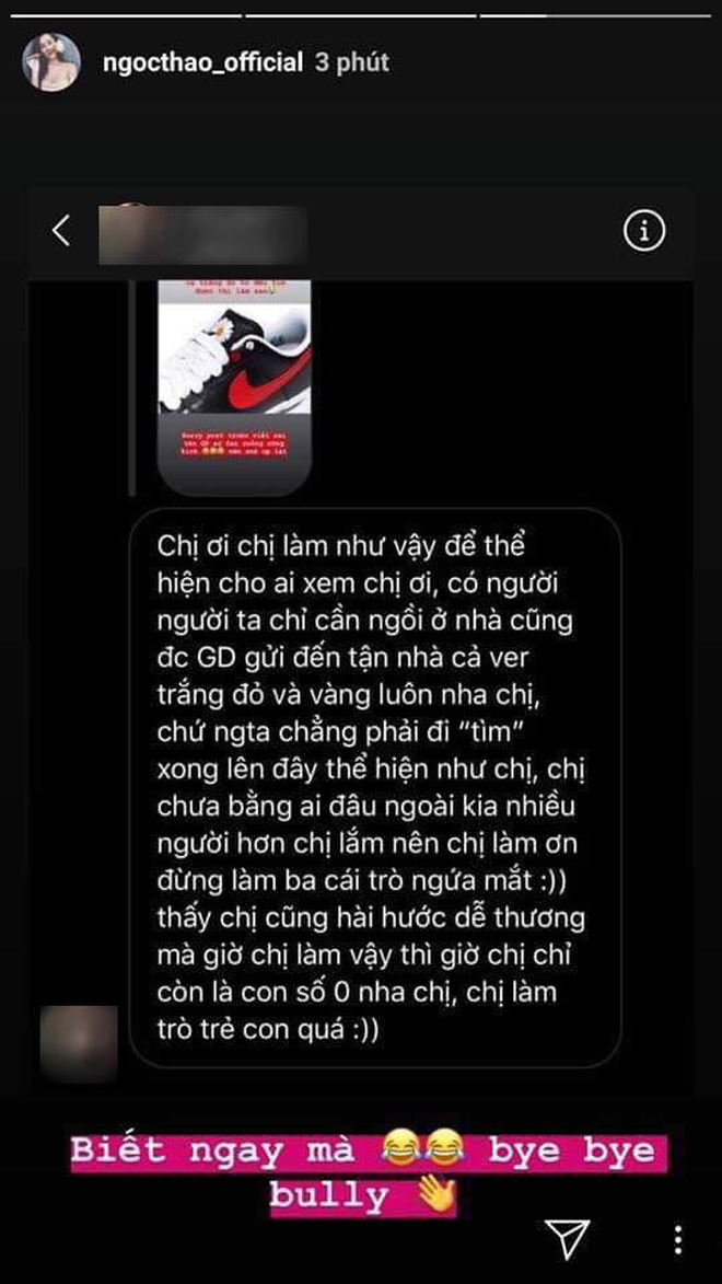 Bị ném đá dữ dội sau khi đăng hình giày GD 'Hoa cúc' với bình luận 'cà khịa', Ngọc Thảo nhanh chóng lên tiếng giải thích - 4 Bị ném đá dữ dội sau khi đăng hình giày GD 'Hoa cúc' với bình luận 'cà khịa', Ngọc Thảo nhanh chóng lên tiếng giải thích - 4