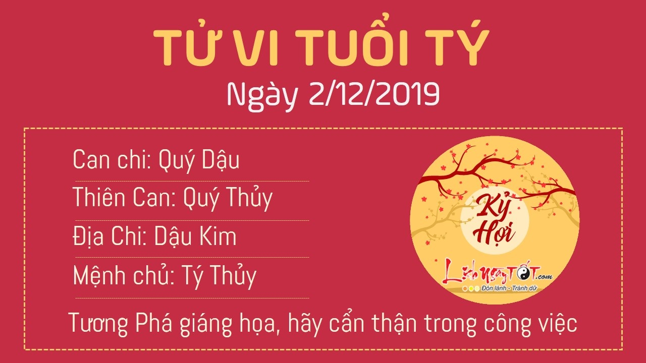 Tử vi thứ 2 ngày 02/12/2019 của 12 con giáp: Tị được hưởng tài sản, Tý phải cẩn thận công việc Tử vi thứ 2 ngày 02/12/2019 của 12 con giáp: Tị được hưởng tài sản, Tý phải cẩn thận công việc