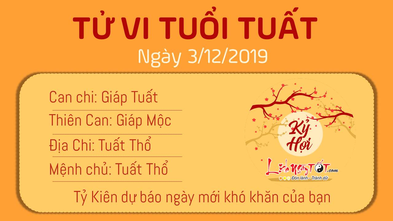 Tử vi thứ 3 ngày 03/12/2019 của 12 con giáp: Dần tình duyên rộng mở, Tuất khó khăn - 10 Tử vi thứ 3 ngày 03/12/2019 của 12 con giáp: Dần tình duyên rộng mở, Tuất khó khăn - 10
