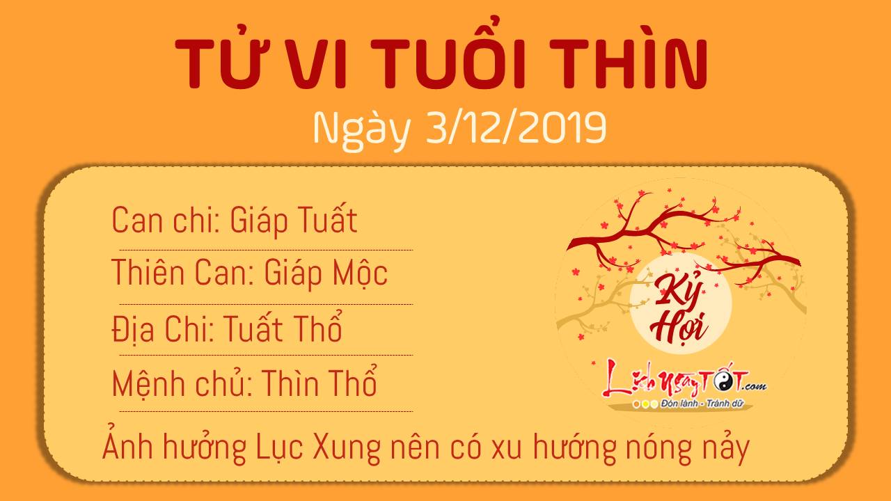 Tử vi thứ 3 ngày 03/12/2019 của 12 con giáp: Dần tình duyên rộng mở, Tuất khó khăn - 4 Tử vi thứ 3 ngày 03/12/2019 của 12 con giáp: Dần tình duyên rộng mở, Tuất khó khăn - 4