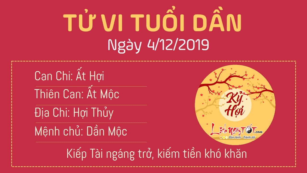 Tử vi thứ 4 ngày 04/12/2019 của 12 con giáp: Tý gặp may mắn, Dần khó kiếm tiền - 2 Tử vi thứ 4 ngày 04/12/2019 của 12 con giáp: Tý gặp may mắn, Dần khó kiếm tiền - 2