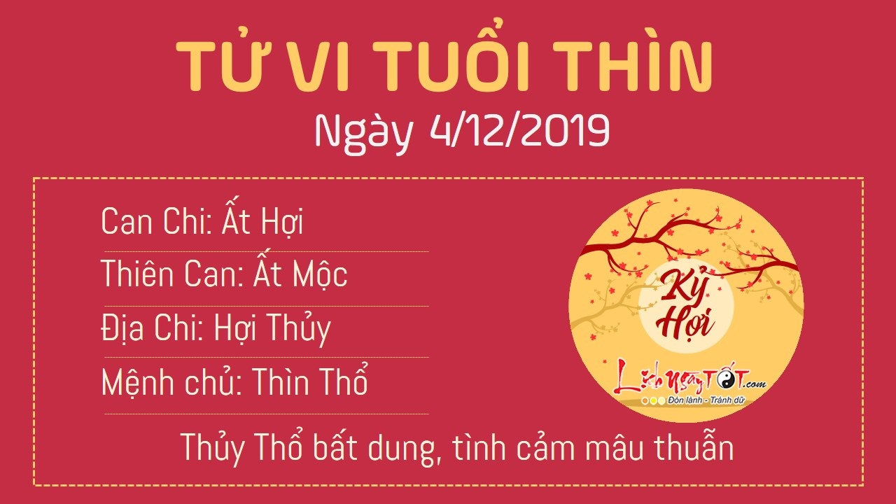 Tử vi thứ 4 ngày 04/12/2019 của 12 con giáp: Tý gặp may mắn, Dần khó kiếm tiền - 4 Tử vi thứ 4 ngày 04/12/2019 của 12 con giáp: Tý gặp may mắn, Dần khó kiếm tiền - 4