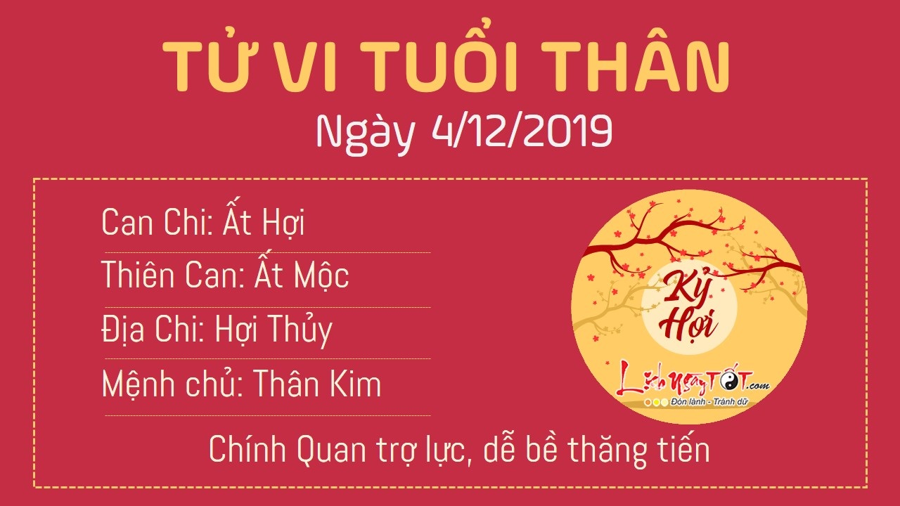 Tử vi thứ 4 ngày 04/12/2019 của 12 con giáp: Tý gặp may mắn, Dần khó kiếm tiền - 8 Tử vi thứ 4 ngày 04/12/2019 của 12 con giáp: Tý gặp may mắn, Dần khó kiếm tiền - 8