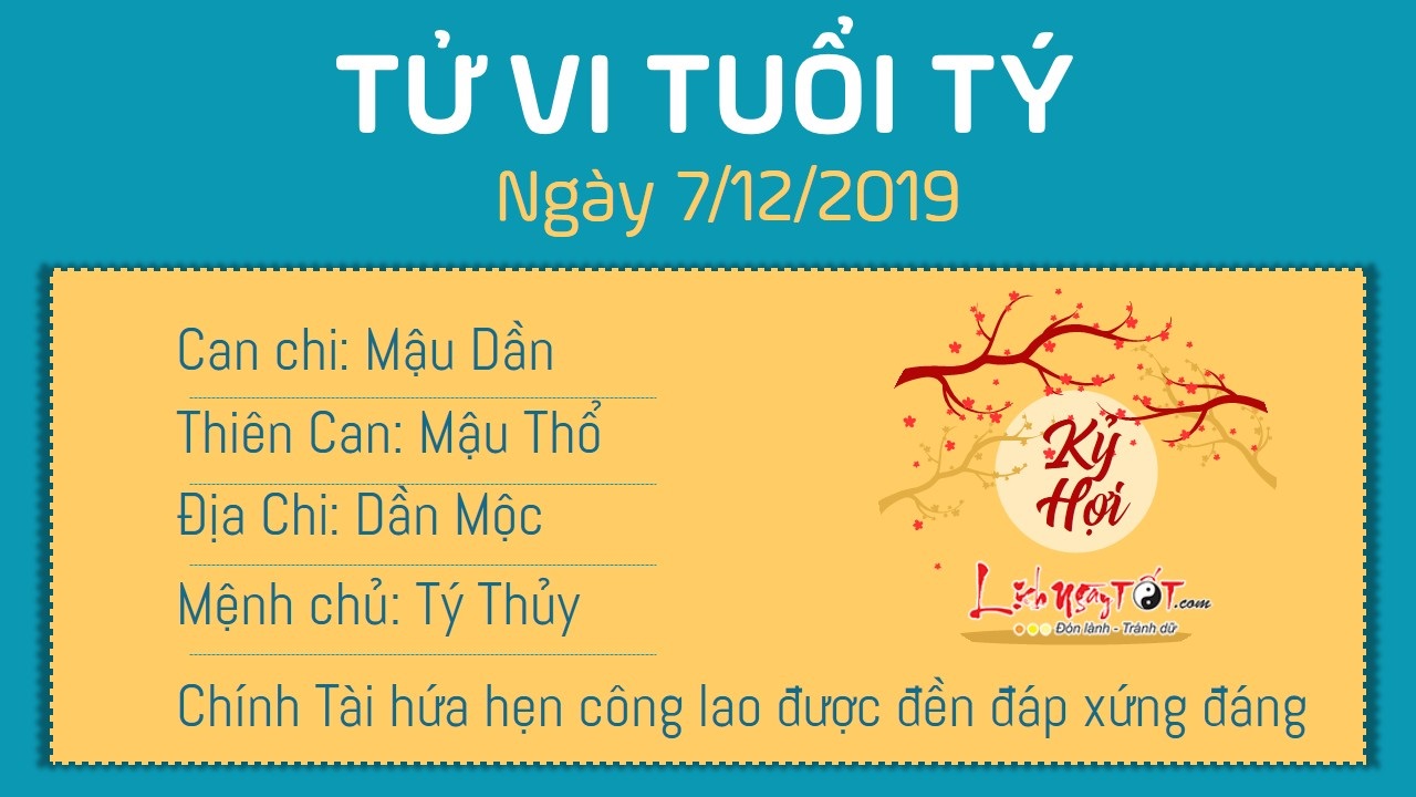 Tử vi thứ 7 ngày 07/12/2019 của 12 con giáp: Mão được nâng đỡ, Dậu gặp tai họa Tử vi thứ 7 ngày 07/12/2019 của 12 con giáp: Mão được nâng đỡ, Dậu gặp tai họa