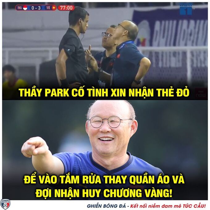 Khoảnh khắc 'cà khịa' trọng tài đi vào lịch sử của thầy Park Hang Seo trở thành nguồn cảm hứng chế ảnh bất tận của cư dân mạng - 20 Khoảnh khắc 'cà khịa' trọng tài đi vào lịch sử của thầy Park Hang Seo trở thành nguồn cảm hứng chế ảnh bất tận của cư dân mạng - 20