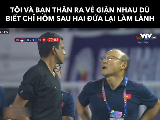 Khoảnh khắc 'cà khịa' trọng tài đi vào lịch sử của thầy Park Hang Seo trở thành nguồn cảm hứng chế ảnh bất tận của cư dân mạng - 16 Khoảnh khắc 'cà khịa' trọng tài đi vào lịch sử của thầy Park Hang Seo trở thành nguồn cảm hứng chế ảnh bất tận của cư dân mạng - 16