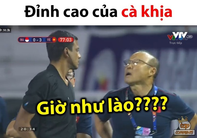 Khoảnh khắc 'cà khịa' trọng tài đi vào lịch sử của thầy Park Hang Seo trở thành nguồn cảm hứng chế ảnh bất tận của cư dân mạng - 18 Khoảnh khắc 'cà khịa' trọng tài đi vào lịch sử của thầy Park Hang Seo trở thành nguồn cảm hứng chế ảnh bất tận của cư dân mạng - 18