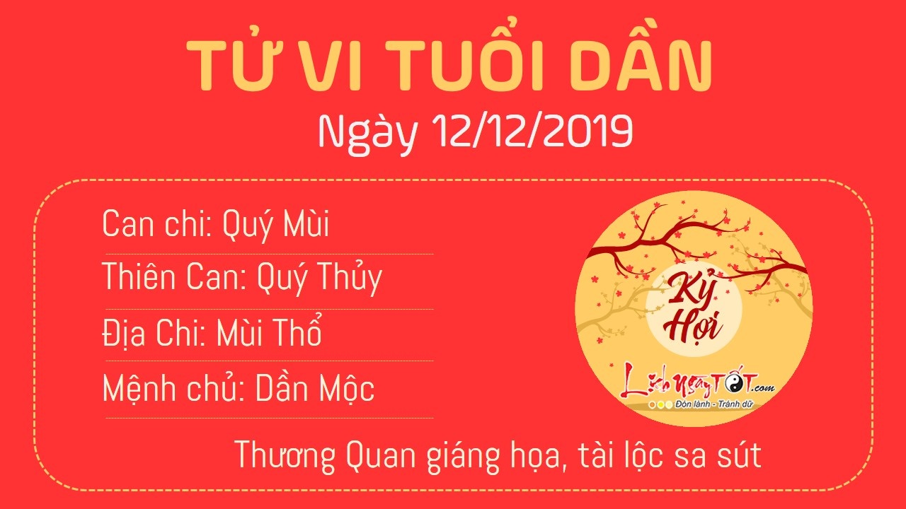 Tử vi thứ 5 ngày 12/12/2019 của 12 con giáp: Tị được Chính Tài độ mệnh, Dần tài lộc sa sút - 2 Tử vi thứ 5 ngày 12/12/2019 của 12 con giáp: Tị được Chính Tài độ mệnh, Dần tài lộc sa sút - 2