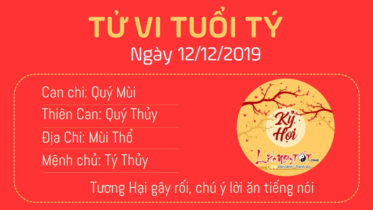 Tử vi thứ 5 ngày 12/12/2019 của 12 con giáp: Tị được Chính Tài độ mệnh, Dần tài lộc sa sút Tử vi thứ 5 ngày 12/12/2019 của 12 con giáp: Tị được Chính Tài độ mệnh, Dần tài lộc sa sút
