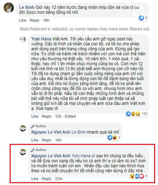 Bị vợ cũ tố giả tạo, vô trách nhiệm với con gái, Việt Anh phản ứng: 'Không ai đem con ra để PR và làm lùm xùm cả' - 1 Bị vợ cũ tố giả tạo, vô trách nhiệm với con gái, Việt Anh phản ứng: 'Không ai đem con ra để PR và làm lùm xùm cả' - 1