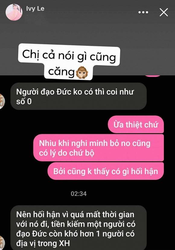 Giữa lùm xùm Hồ Quang Hiếu bị một cô gái tố gài bẫy hiếp dâm, vợ cũ nam ca sĩ bất ngờ đăng đàn ẩn ý: 'Người đạo đức không có thì coi như số 0' Giữa lùm xùm Hồ Quang Hiếu bị một cô gái tố gài bẫy hiếp dâm, vợ cũ nam ca sĩ bất ngờ đăng đàn ẩn ý: 'Người đạo đức không có thì coi như số 0'