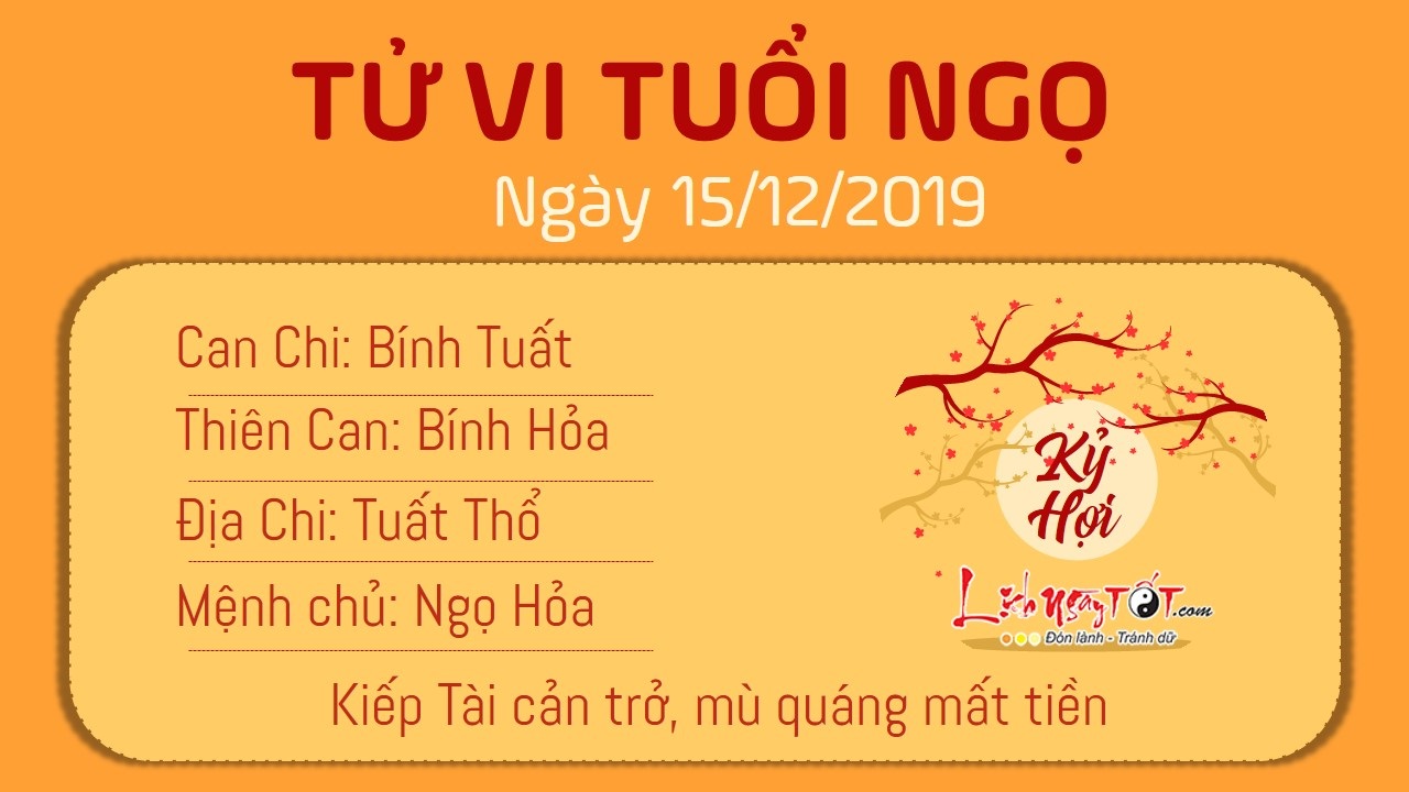 Tử vi Chủ Nhật ngày 15/12/2019 của 12 con giáp: Thìn tài lộc dồi dào, Ngọ mù quáng - 6 Tử vi Chủ Nhật ngày 15/12/2019 của 12 con giáp: Thìn tài lộc dồi dào, Ngọ mù quáng - 6