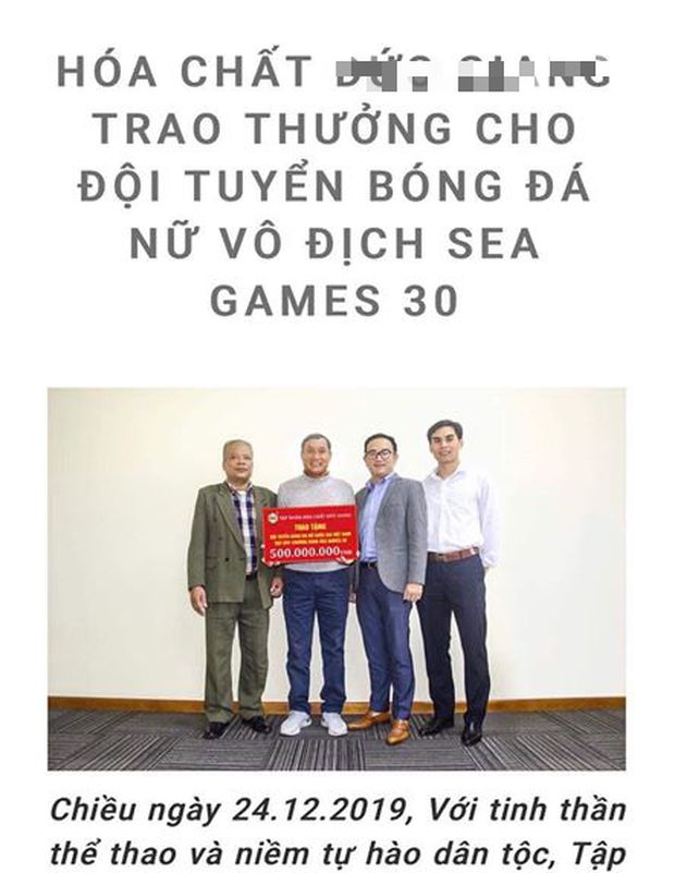 Doanh nghiệp 'xù' tiền thưởng tuyển nữ Việt Nam: Một mực khẳng định không sai, xóa luôn bài viết công bố số thưởng nóng Doanh nghiệp 'xù' tiền thưởng tuyển nữ Việt Nam: Một mực khẳng định không sai, xóa luôn bài viết công bố số thưởng nóng