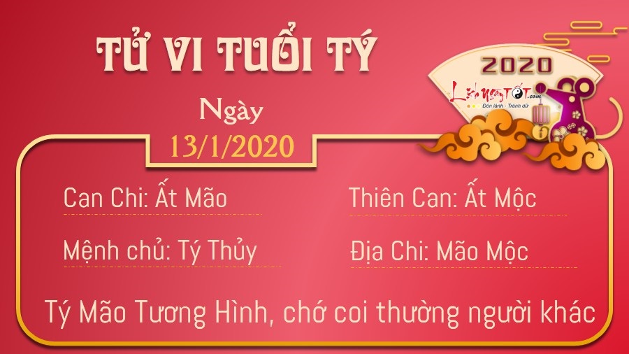 Tử vi thứ 2 ngày 13/01/2020 của 12 con giáp: Sửu phát tài, Mão vướng tranh chấp Tử vi thứ 2 ngày 13/01/2020 của 12 con giáp: Sửu phát tài, Mão vướng tranh chấp
