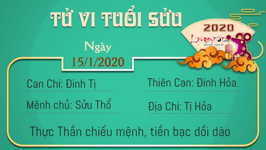 Tử vi thứ 4 ngày 15/01/2020 của 12 con giáp: Sửu tiền bạc dồi dào, Tý gặp tiểu nhân - 1 Tử vi thứ 4 ngày 15/01/2020 của 12 con giáp: Sửu tiền bạc dồi dào, Tý gặp tiểu nhân - 1