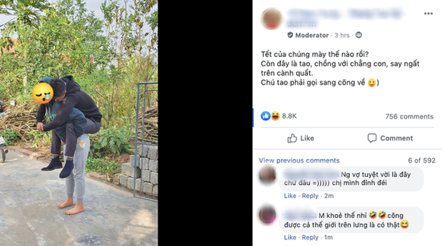 Chồng nhậu say bí tỉ khi đi chúc Tết, vợ lóc cóc sang tận nơi cõng về nhà khiến dân mạng xuýt xoa: Vợ nhà người ta đây rồi! Chồng nhậu say bí tỉ khi đi chúc Tết, vợ lóc cóc sang tận nơi cõng về nhà khiến dân mạng xuýt xoa: Vợ nhà người ta đây rồi!